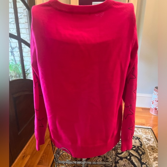 Pink Star Sweater | Pink Sweater | Star Sweater | Lightweight Sweater - Picture 5 of 6